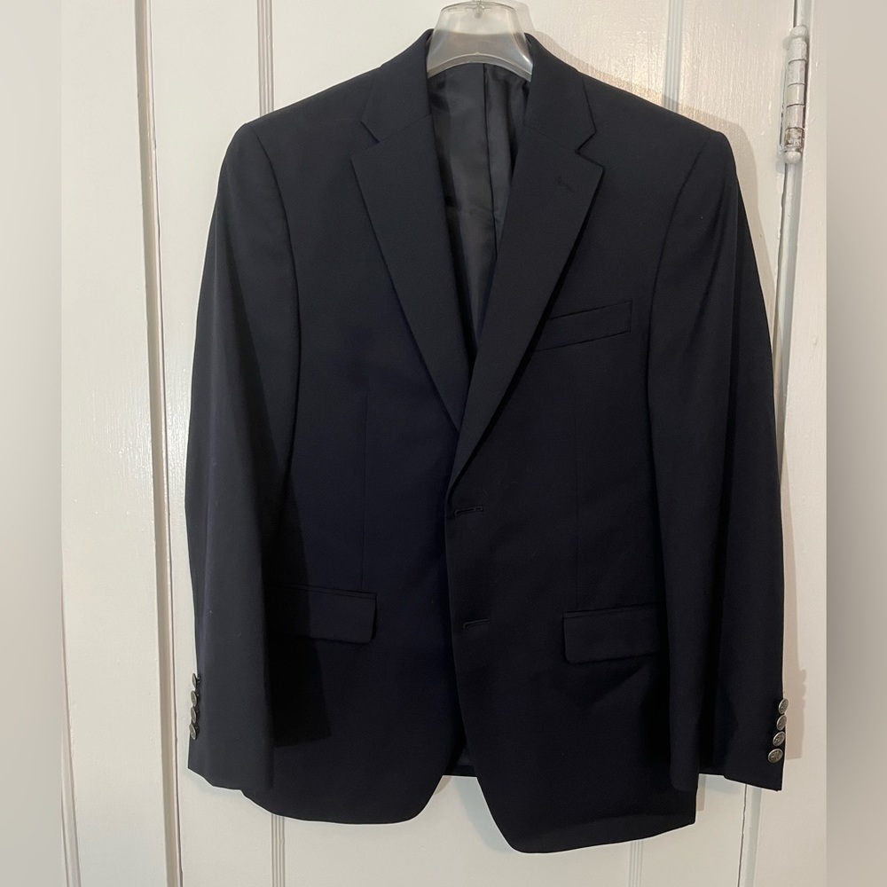 Navy Wool & Poly Michael Kors Blazer 36S